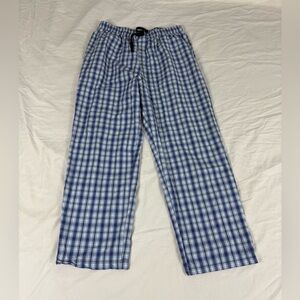Náutica Mens Blue Plaid Sleep Pants Size L